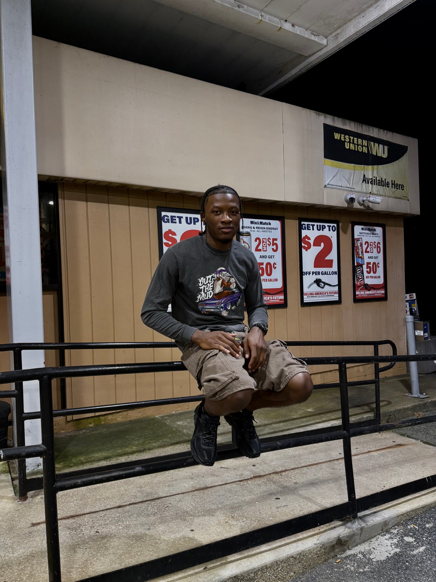 Throwback Rough Rider LS- Black